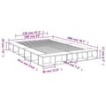 Miniatyrbilde 9 av 10: vidaXL Sengeramme hvit 160x200 cm konstruert tre