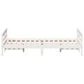 Miniatyrbilde 4 av 9: vidaXL Sengeramme uten madrass hvit 140x200 cm heltre furu