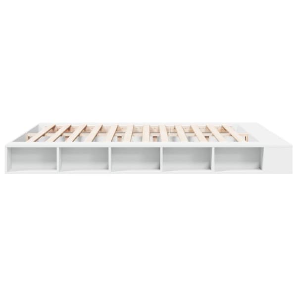 vidaXL Sengeramme hvit 180x200 cm konstruert tre