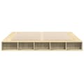 Miniatyrbillede 3 af 10: vidaXL sengestel 180x200 cm konstrueret træ sonoma-eg