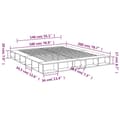 Miniatyrbillede 9 af 10: vidaXL sengestel 180x200 cm konstrueret træ sonoma-eg