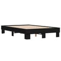 Miniatyrbilde 5 av 9: vidaXL Sengeramme svart 120x190 cm konstruert tre og metall