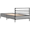 Pikkukuva 5 / 9: vidaXL Sängynrunko harmaa Sonoma 75x190 cm tekninen puu ja metalli