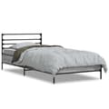 Pikkukuva 2 / 9: vidaXL Sängynrunko harmaa Sonoma 75x190 cm tekninen puu ja metalli