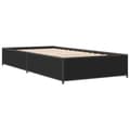 Miniatyrbilde 1 av 9: vidaXL Sengeramme svart 75x190 cm konstruert tre og metall