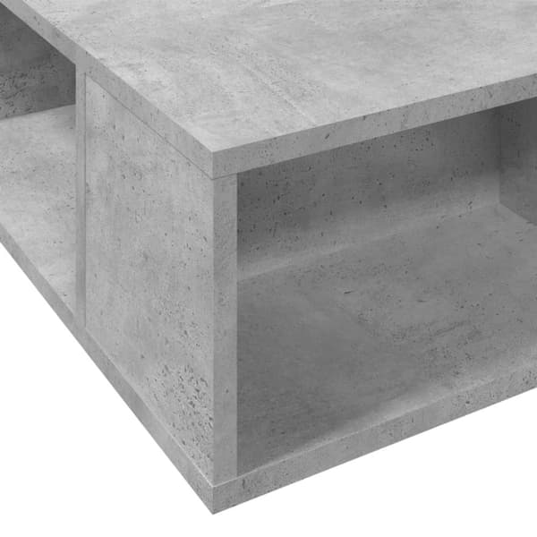 vidaXL Sängynrunko betoninharmaa 100x200 cm tekninen puu