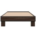 Miniatyrbilde 3 av 9: vidaXL Sengeramme brun eik 100x200 cm konstruert tre og metall
