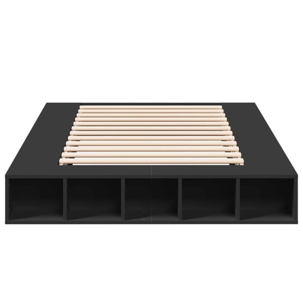 vidaXL Sengeramme svart 120x190 cm konstruert tre