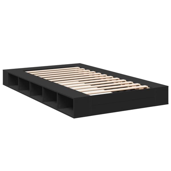 vidaXL Sengeramme svart 120x190 cm konstruert tre