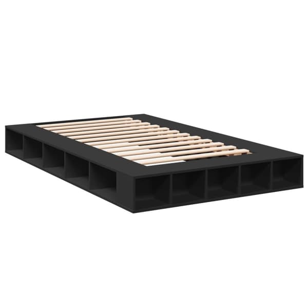 vidaXL Sengeramme svart 120x190 cm konstruert tre