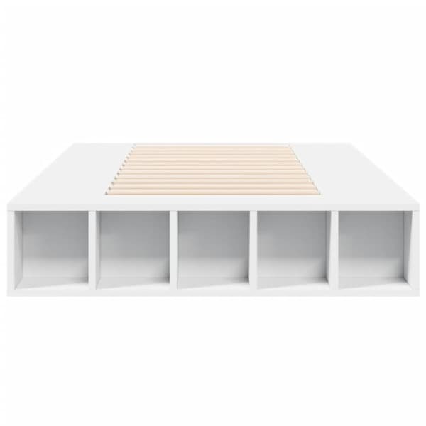 vidaXL Sengeramme hvit 100x200 cm konstruert tre