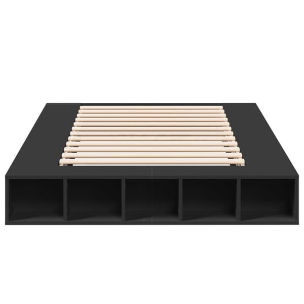 vidaXL Sengeramme svart 120x200 cm konstruert tre