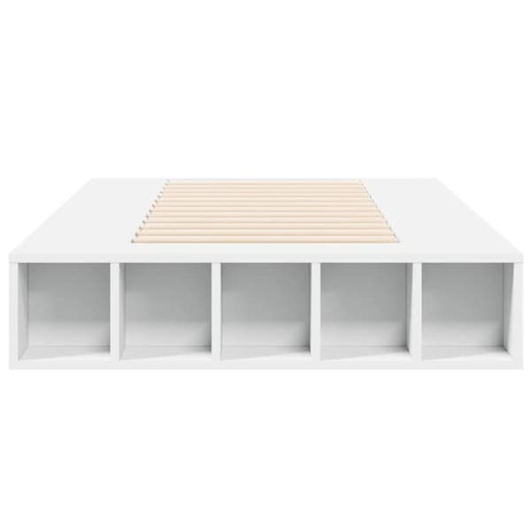 vidaXL Sengeramme hvit 75x190 cm konstruert tre