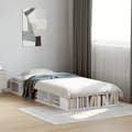 Miniatyrbilde 2 av 9: vidaXL Sengeramme hvit 75x190 cm konstruert tre