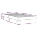 Pikkukuva 8 / 9: vidaXL Sängynrunko ruskea tammi 90x190 cm tekninen puu ja metalli