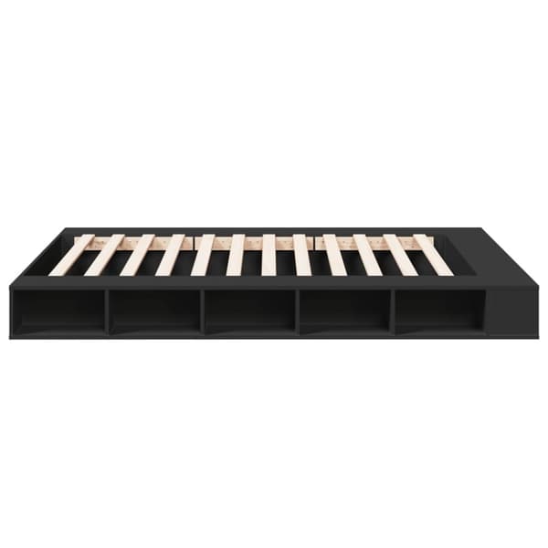 vidaXL Sengeramme svart 140x200 cm konstruert tre