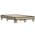 Miniatyrbilde 5 av 9: vidaXL Sengeramme sonoma eik 120x190 cm konstruert tre og metall