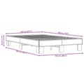 Miniatyrbilde 8 av 9: vidaXL Sengeramme sonoma eik 120x190 cm konstruert tre og metall