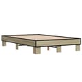 Miniatyrbilde 1 av 9: vidaXL Sengeramme sonoma eik 120x190 cm konstruert tre og metall