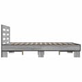 Miniatyrbilde 4 av 9: vidaXL Sengeramme grå sonoma 140x190 cm konstruert tre og metall