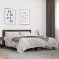 Miniatyrbilde 2 av 9: vidaXL Sengeramme brun eik 150x200 cm konstruert tre og metall