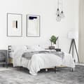 Miniatyrbilde 2 av 9: vidaXL Sengeramme sonoma eik 135x190 cm konstruert tre og metall