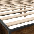 Miniatyrbilde 6 av 9: vidaXL Sengeramme røkt eik 150x200 cm konstruert tre og metall