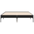 Miniatyrbilde 3 av 9: vidaXL Sengeramme svart 135x190 cm konstruert tre og metall