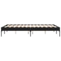 Miniatyrbilde 4 av 9: vidaXL Sengeramme svart 135x190 cm konstruert tre og metall