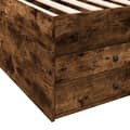 Pikkukuva 7 / 10: vidaXL Vuodesohva laatikoilla ei patjaa savutammi 90x200 cm