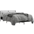 Miniatyrbilde 9 av 9: vidaXL Sengeramme svart 140x190 cm konstruert tre og metall