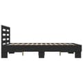 Miniatyrbillede 4 af 9: vidaXL sengestel 120x200 cm konstrueret træ og metal sort