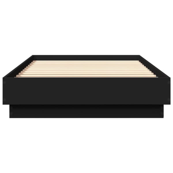 vidaXL Sengeramme svart 100x200 cm konstruert tre