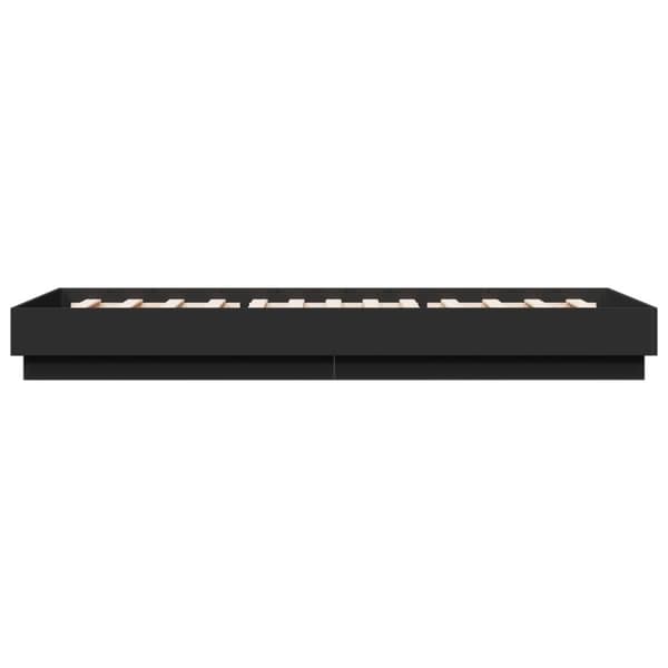 vidaXL Sengeramme svart 100x200 cm konstruert tre
