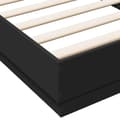 Miniatyrbilde 6 av 9: vidaXL Sengeramme svart 100x200 cm konstruert tre