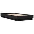Miniatyrbilde 1 av 9: vidaXL Sengeramme svart 100x200 cm konstruert tre