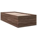 Miniatyrbilde 7 av 11: vidaXL Sengeramme brun eik 100x200 cm konstruert tre