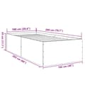 Miniatyrbilde 11 av 11: vidaXL Sengeramme brun eik 100x200 cm konstruert tre