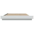 Miniatyrbilde 3 av 10: vidaXL Sengeramme hvit 135x190 cm konstruert tre