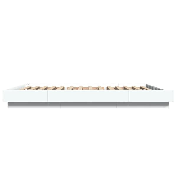 vidaXL Sengeramme hvit 135x190 cm konstruert tre