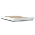 Miniatyrbilde 1 av 10: vidaXL Sengeramme hvit 135x190 cm konstruert tre