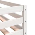 Miniatyrbilde 11 av 11: vidaXL Køyeseng for barn gardiner hvit og svart 90x200 cm heltre furu
