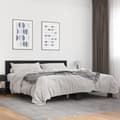 Miniatyrbilde 2 av 9: vidaXL Sengeramme svart 180x200 cm konstruert tre og metall