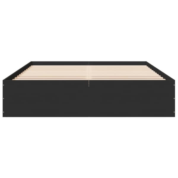 vidaXL Sengeramme svart 160x200 cm konstruert tre