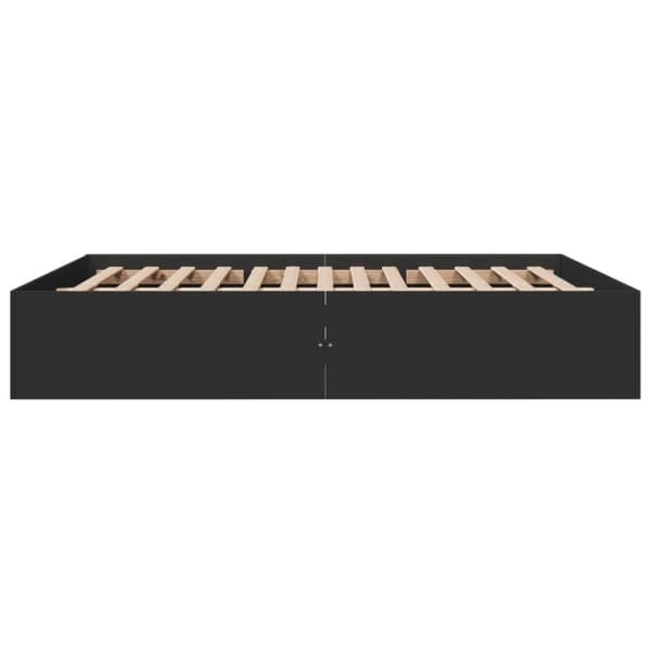 vidaXL Sengeramme svart 160x200 cm konstruert tre