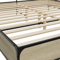 Miniatyrbilde 6 av 9: vidaXL Sengeramme sonoma eik 180x200 cm konstruert tre og metall