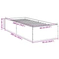 Pikkukuva 9 / 10: vidaXL Sängynrunko ruskea tammi 90x200 cm tekninen puu