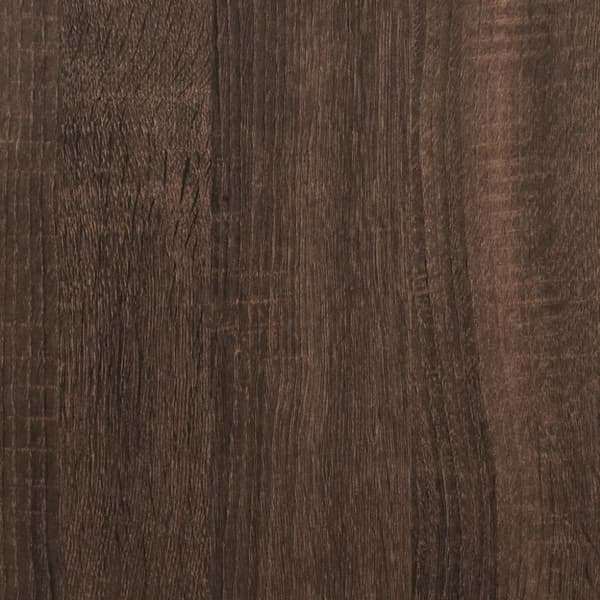 vidaXL Sengeramme brun eik 140x190 cm konstruert tre og metall