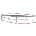 Miniatyrbilde 8 av 9: vidaXL Sengeramme grå sonoma 120x200 cm konstruert tre og metall