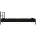 Miniatyrbilde 4 av 9: vidaXL Sengeramme svart 200x200 cm konstruert tre og metall